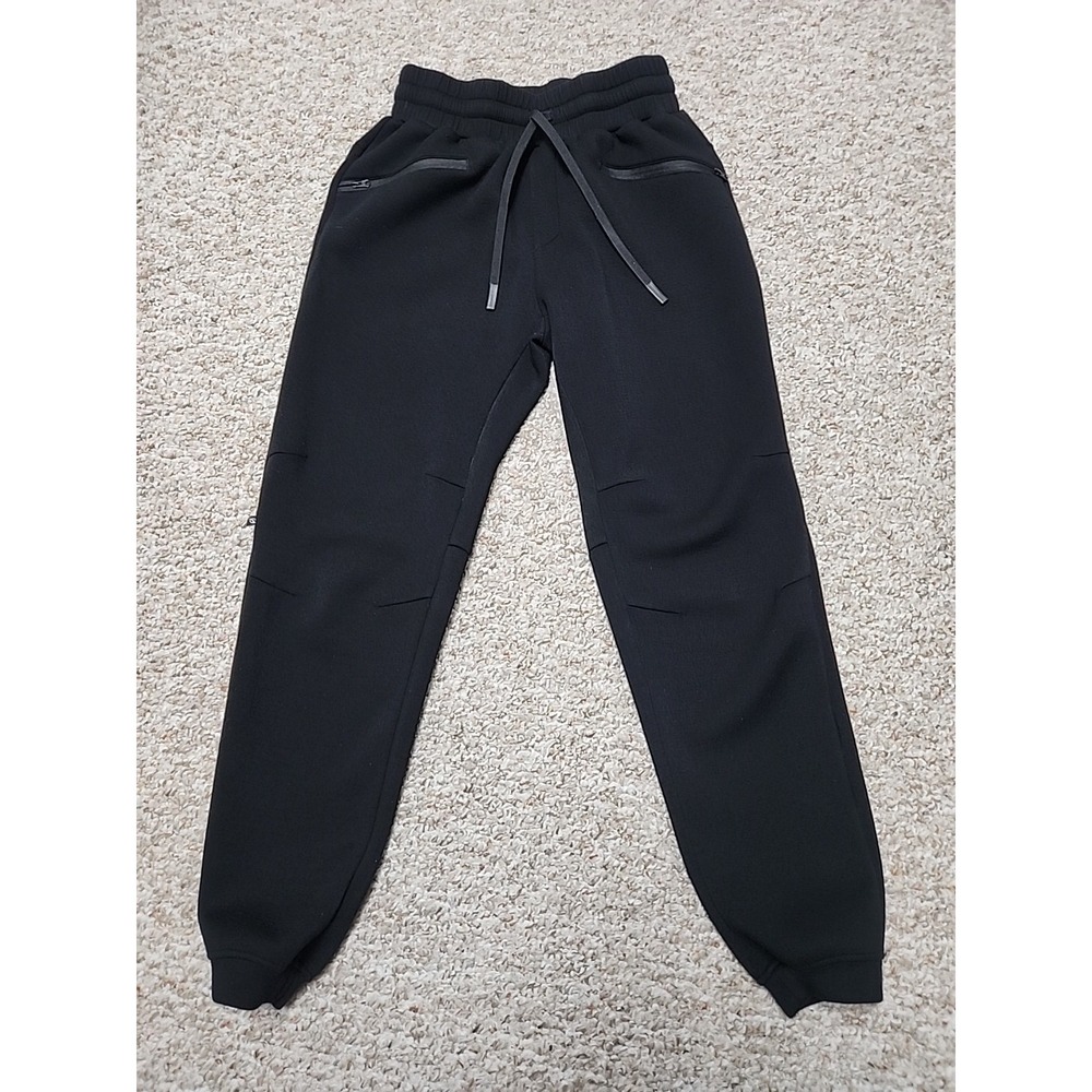 P'tula Black Joggers Size XS Slash Pockets Drawstring‎ 26x28